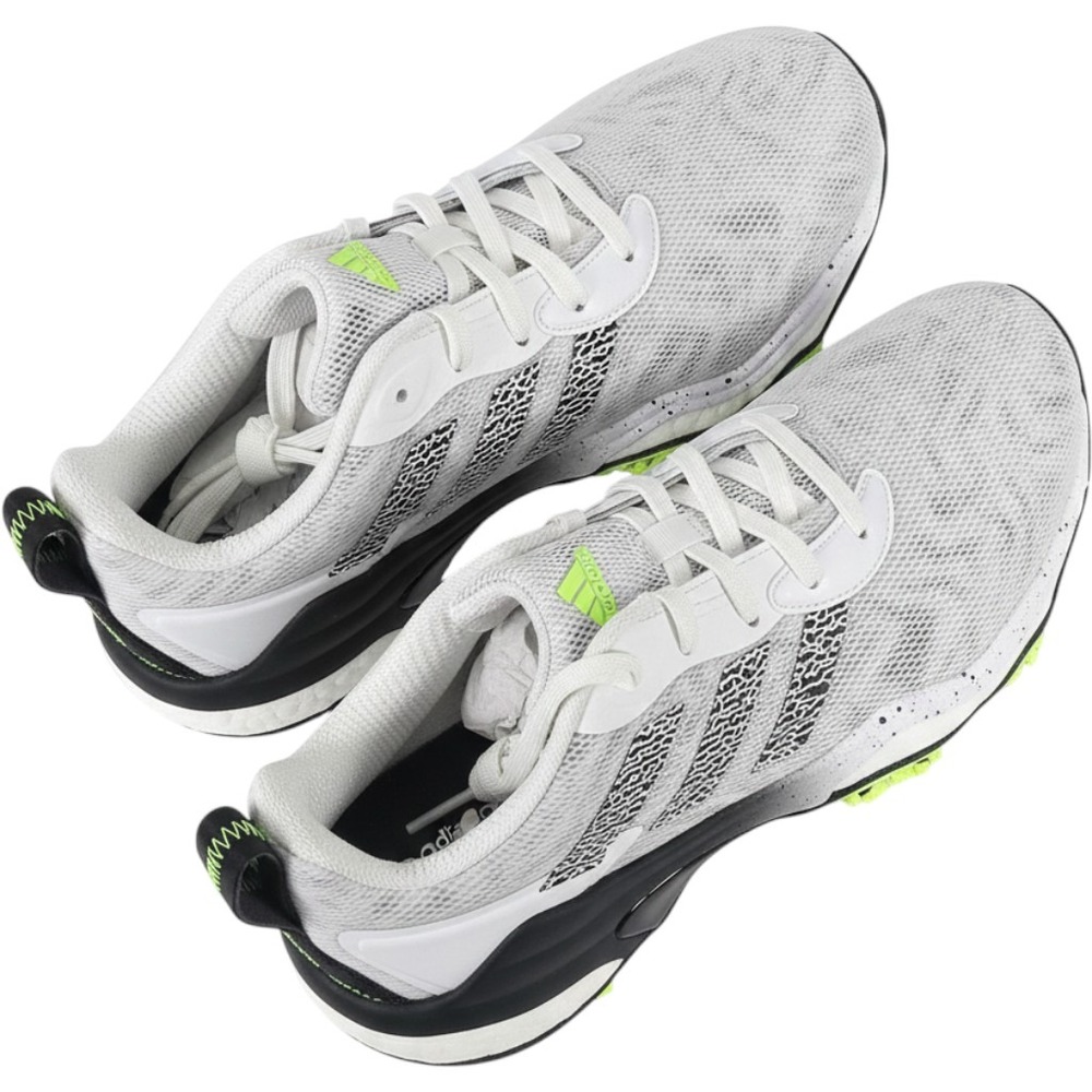Adidas Codechaos 25 Mens Golf Shoes White Black Lime Spikeless IF3268 Size 8.5